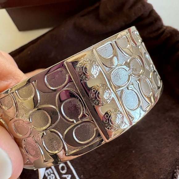 Coach Silver Bangle Bracelet - Picture 4 of 4